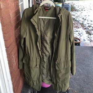 Olive green light weight  jacket